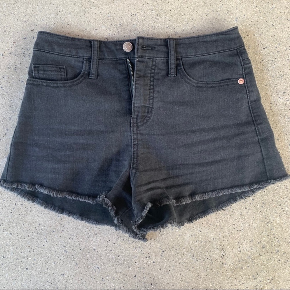 Black high waisted shorts